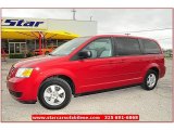 2010 Inferno Red Crystal Pearl Dodge Grand Caravan SE #62434335