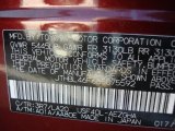 2008 LS Color Code for Noble Spinel Red Mica - Color Code: 3R7