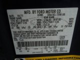 2011 F150 Color Code for Dark Blue Pearl Metallic - Color Code: DX