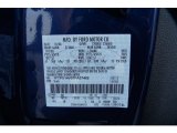 2007 F150 Color Code for Dark Blue Pearl Metallic - Color Code: DX