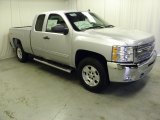 2012 Silver Ice Metallic Chevrolet Silverado 1500 LT Extended Cab 4x4 #62508070