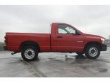 Flame Red Dodge Ram 1500 in 2008