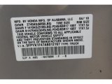2010 Ridgeline Color Code for Alabaster Silver Metallic - Color Code: NH700M