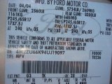 2004 Mountaineer Color Code for Light French Silk Metallic - Color Code: G3