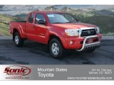 2007 Radiant Red Toyota Tacoma V6 TRD Access Cab 4x4 #62530075