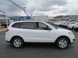 Glacier White Hyundai Santa Fe in 2012
