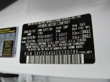 2012 Santa Fe Color Code for Glacier White - Color Code: SWP