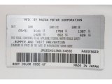 1992 MX-3 Color Code for Clear White - Color Code: UF