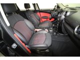 2011 Mini Cooper Countryman Pure Red Leather/Cloth Interior
