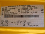 2008 E Series Cutaway Color Code for Yellow - Color Code: X0810