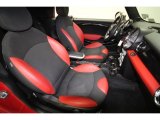 2009 Mini Cooper S Convertible Black/Rooster Red Interior
