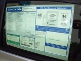 2012 Honda Civic Hybrid-L Sedan Window Sticker