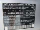 2001 ML Color Code for Brilliant Silver Metallic - Color Code: 744