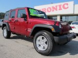 2012 Deep Cherry Red Crystal Pearl Jeep Wrangler Unlimited Sport 4x4 #62596308