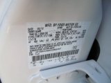 2012 F350 Super Duty Color Code for Oxford White - Color Code: Z1