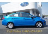 2012 Blue Candy Metallic Ford Fiesta SE Sedan #62596271