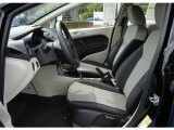 2012 Ford Fiesta S Hatchback Light Stone/Charcoal Black Interior