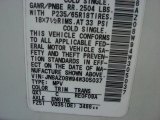2004 Murano Color Code for Glacier Pearl White - Color Code: QX1