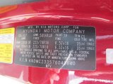 2007 Entourage Color Code for Cranberry Red - Color Code: 7P