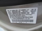 2010 Odyssey Color Code for Mocha Metallic - Color Code: YR573M