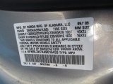 2010 Odyssey Color Code for Slate Green Metallic - Color Code: NH679M