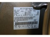 2008 MKX Color Code for Vapor Silver Metallic - Color Code: ZY
