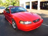 2004 Torch Red Ford Mustang V6 Convertible #62663100