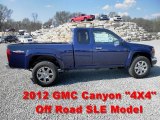 2012 Navy Blue GMC Canyon SLE Extended Cab 4x4 #62663619