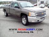 2012 Mocha Steel Metallic Chevrolet Silverado 1500 LT Extended Cab 4x4 #62663374