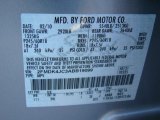 2010 Edge Color Code for Ingot Silver Metallic - Color Code: UX