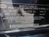 2011 Sonata Color Code for Pacific Blue Pearl - Color Code: T3