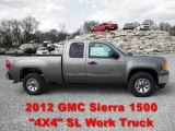 2012 Steel Gray Metallic GMC Sierra 1500 SL Extended Cab 4x4 #62715086