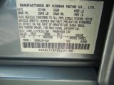 2005 Altima Color Code for Mystic Emerald Green - Color Code: DY2