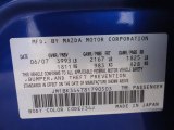 2008 MAZDA3 Color Code for Aurora Blue Mica - Color Code: 34J