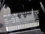 2008 E Color Code for Black - Color Code: 040