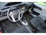 2012 Toyota Prius c Hybrid Four Black Interior