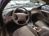 2002 Ford Mustang V6 Coupe Medium Parchment Interior
