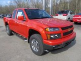Inferno Orange Metallic Chevrolet Colorado in 2012