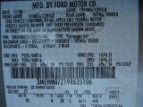 2009 Milan Color Code for Vapor Silver Metallic - Color Code: ZY