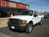 2001 Oxford White Ford F250 Super Duty XL SuperCab 4x4 #62758229