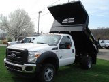 2012 Ford F550 Super Duty XL Regular Cab 4x4 Dump Truck Front 3/4 View