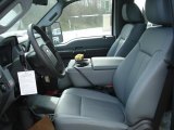 2012 Ford F550 Super Duty XL Regular Cab 4x4 Dump Truck Steel Interior