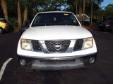 Avalanche White Nissan Frontier in 2005