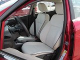 2011 Ford Fiesta SEL Sedan Cashmere/Charcoal Black Leather Interior