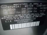 2010 Elantra Color Code for Carbon Gray Mist - Color Code: MAD