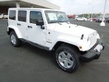 Bright White Jeep Wrangler Unlimited in 2012