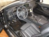 2012 BMW 6 Series 640i Convertible Black Nappa Leather Interior