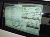 2012 Honda Insight EX Hybrid Window Sticker