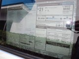 2012 Honda Pilot EX-L Window Sticker