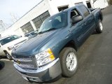 2012 Blue Granite Metallic Chevrolet Silverado 1500 LT Crew Cab 4x4 #62840444